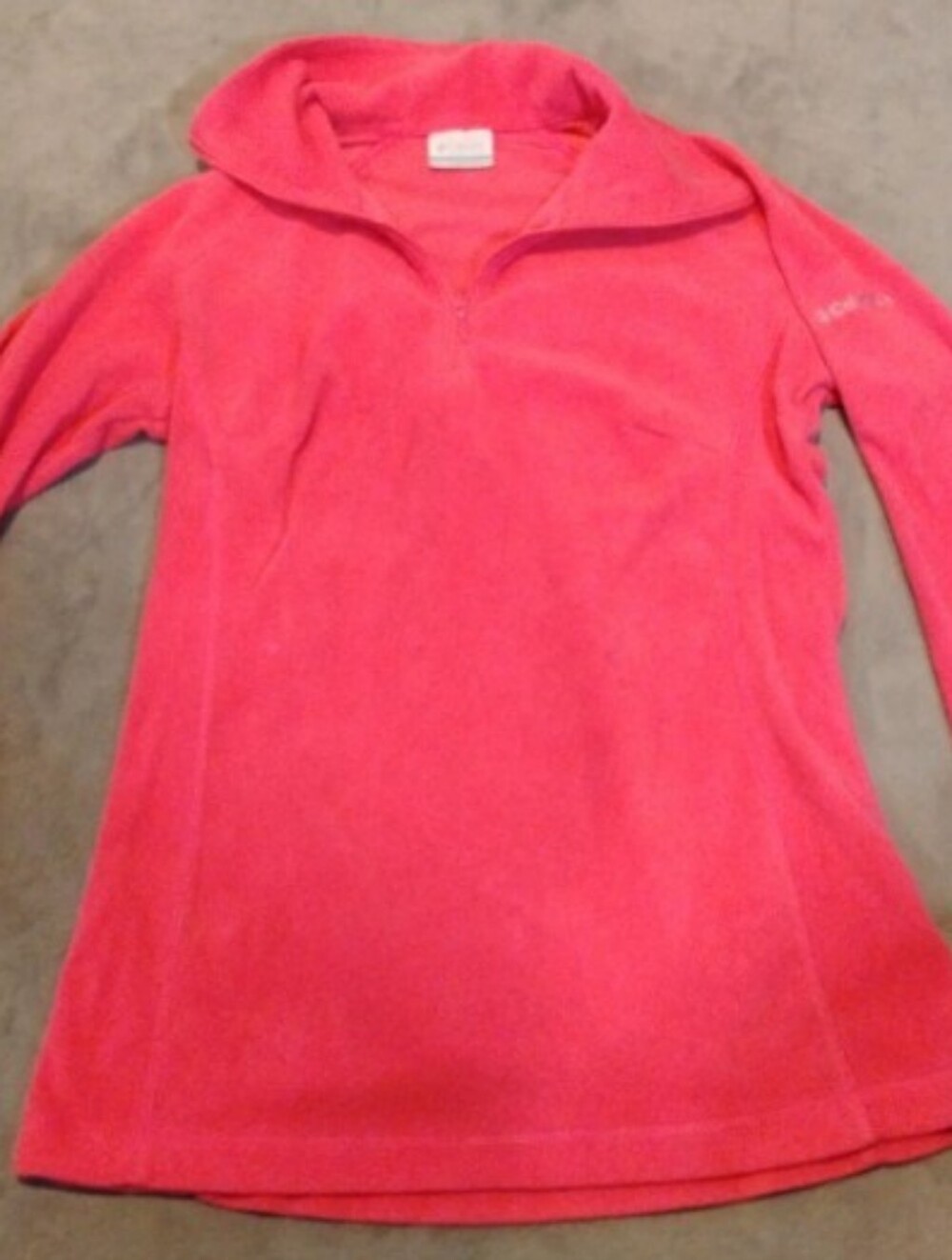 Columbia Women's Pink Quarter-Zip Fleece Pullover Jacket - S